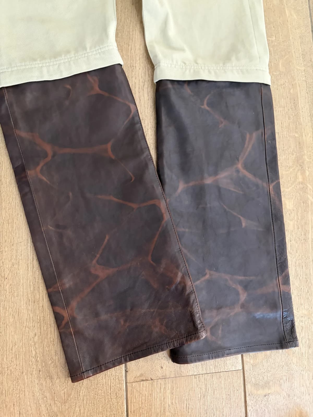 Balenciaga SS18 Leather Convertible Jeans — photo 3