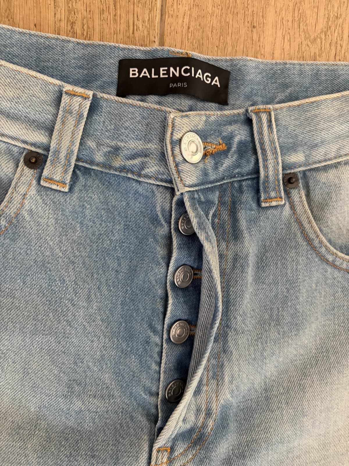 Balenciaga SS18 Leather Convertible Jeans — photo 4