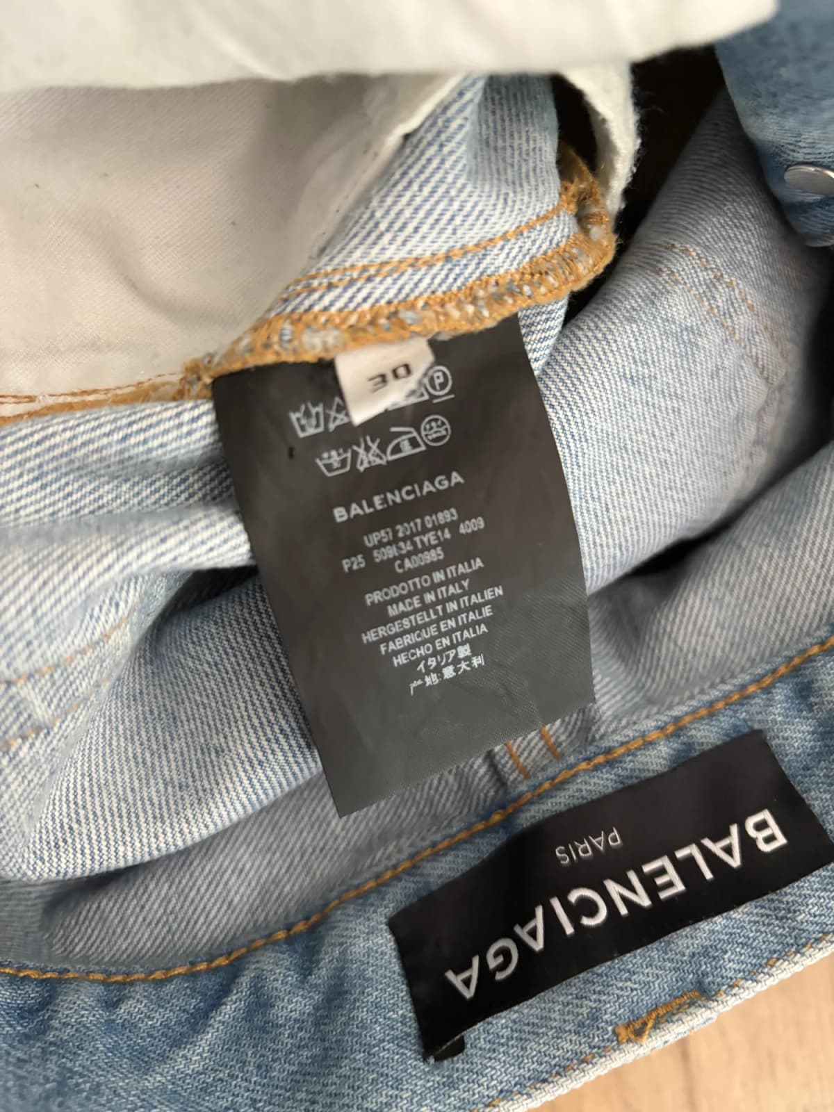 Balenciaga SS18 Leather Convertible Jeans — photo 6