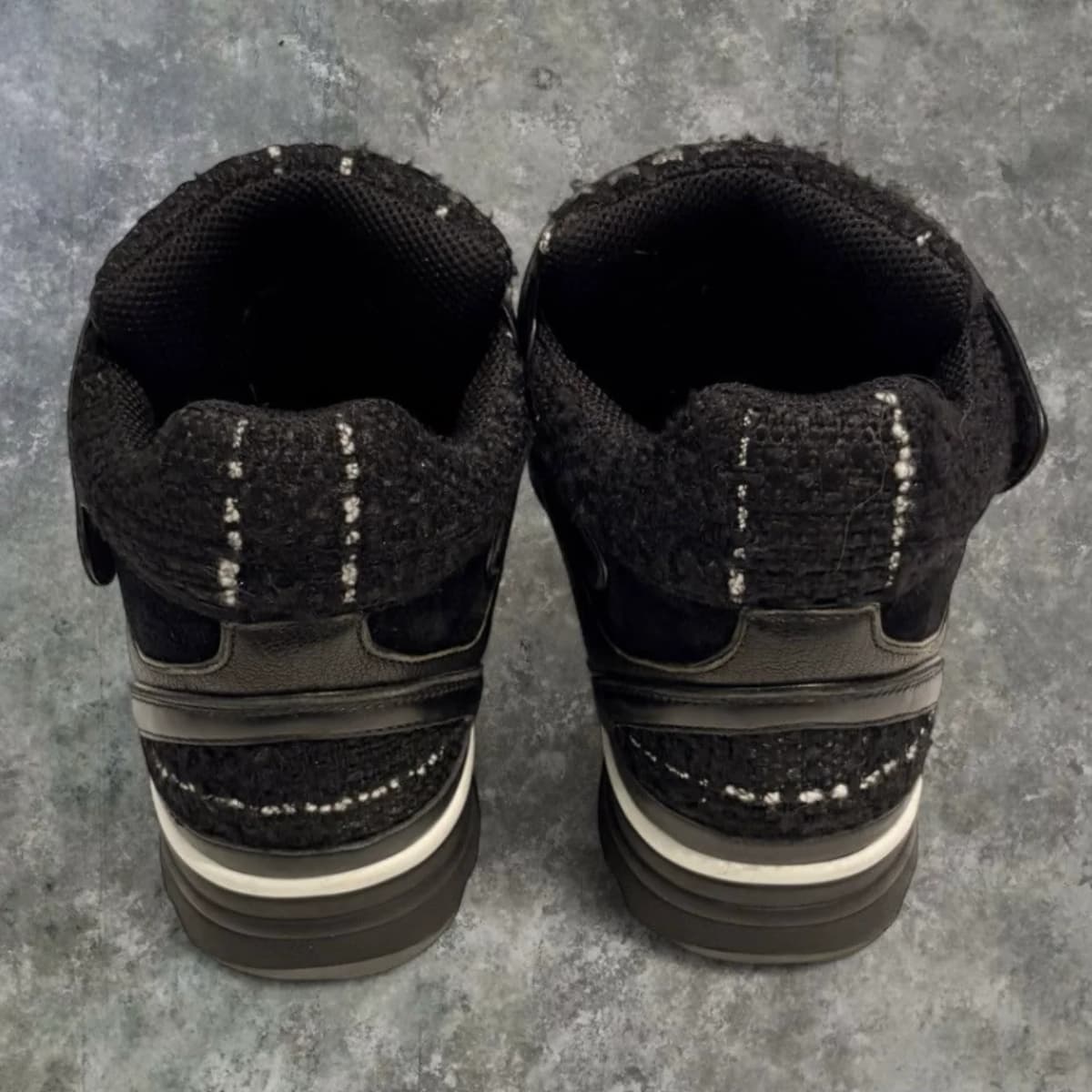 Chanel 18B Tweed High-Top Sneakers — photo 4