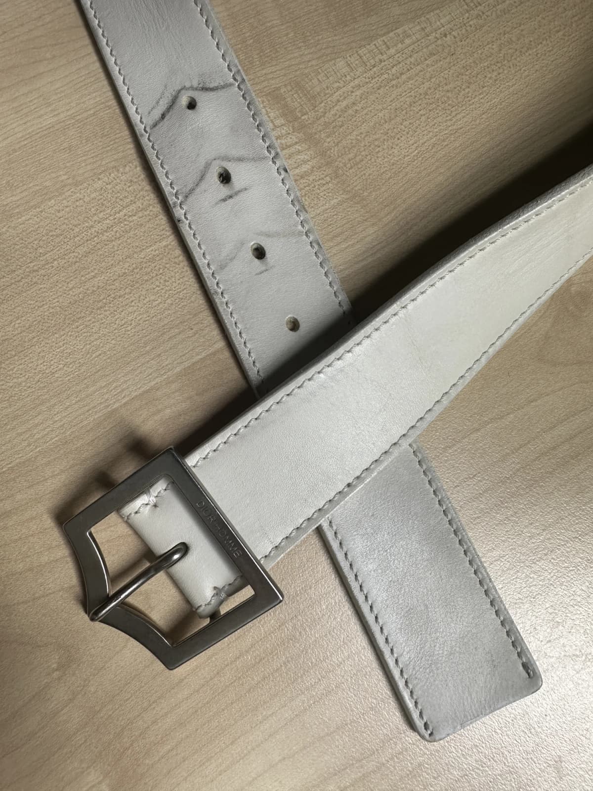 Dior Homme D-Point Leather Belt — photo 5