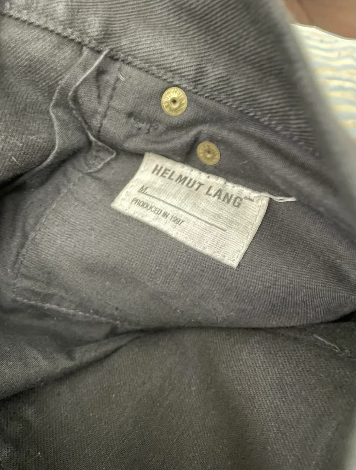 Helmut Lang FW97 Paint Stripe Jeans — photo 8