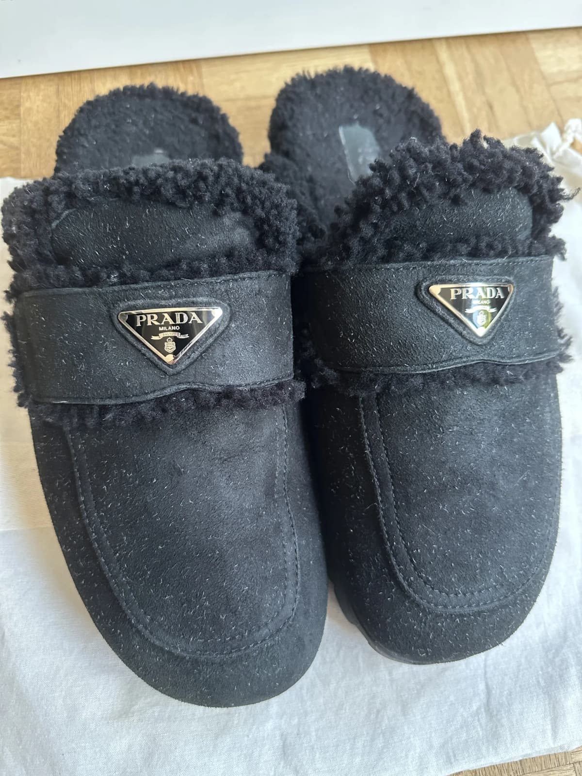Prada Shearling Mules — photo 4