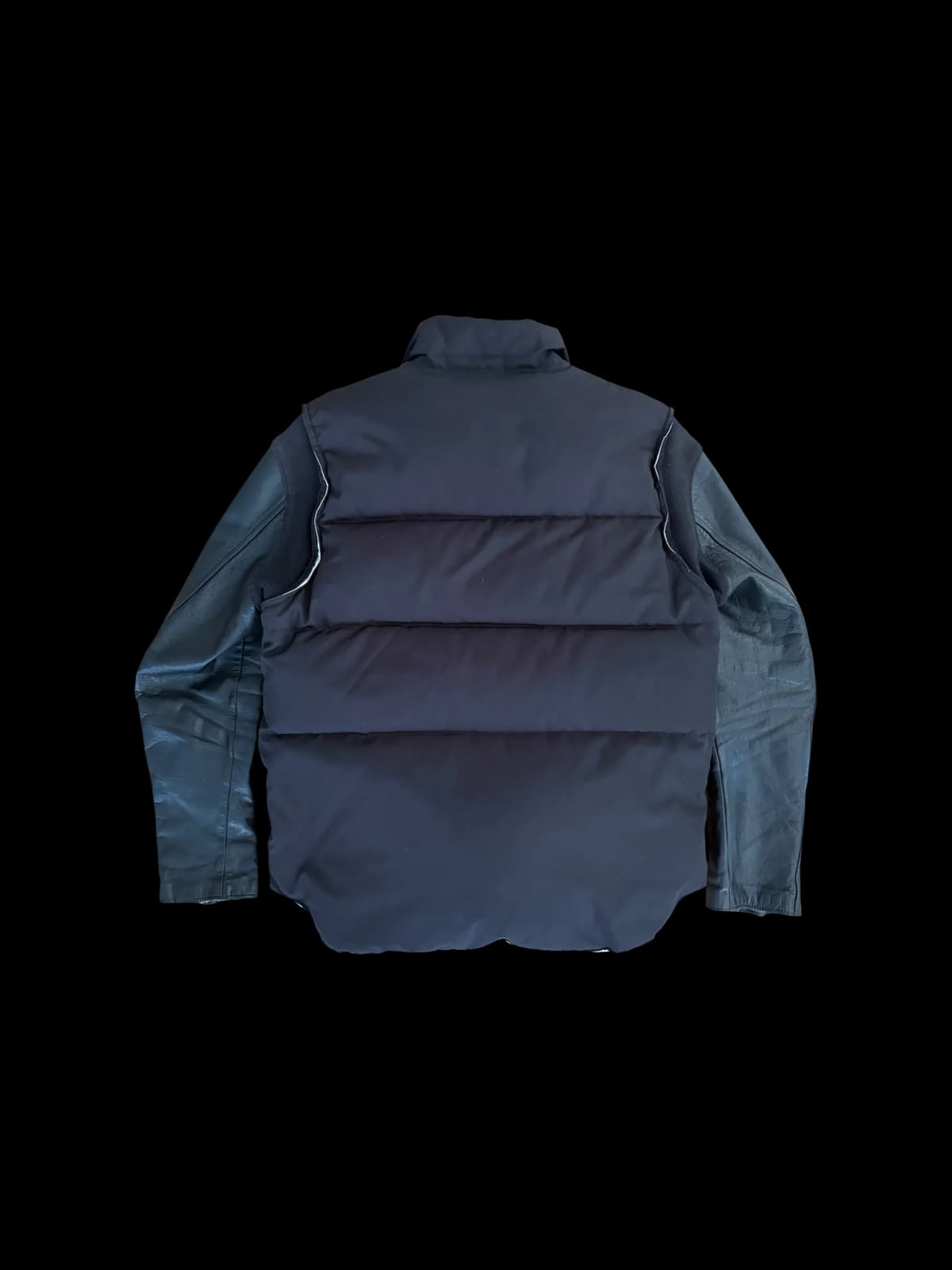 Undercover Leather Sleeve Puffer — photo 2