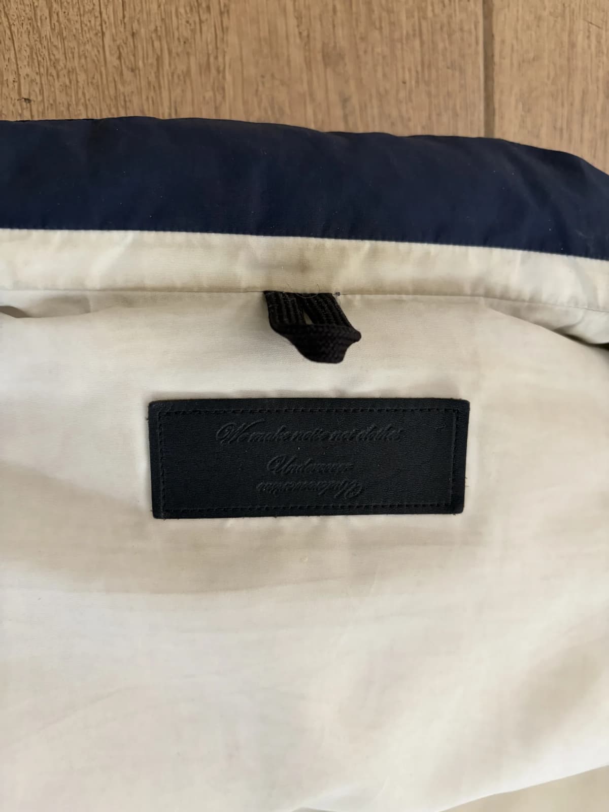 Undercover Leather Sleeve Puffer — photo 6